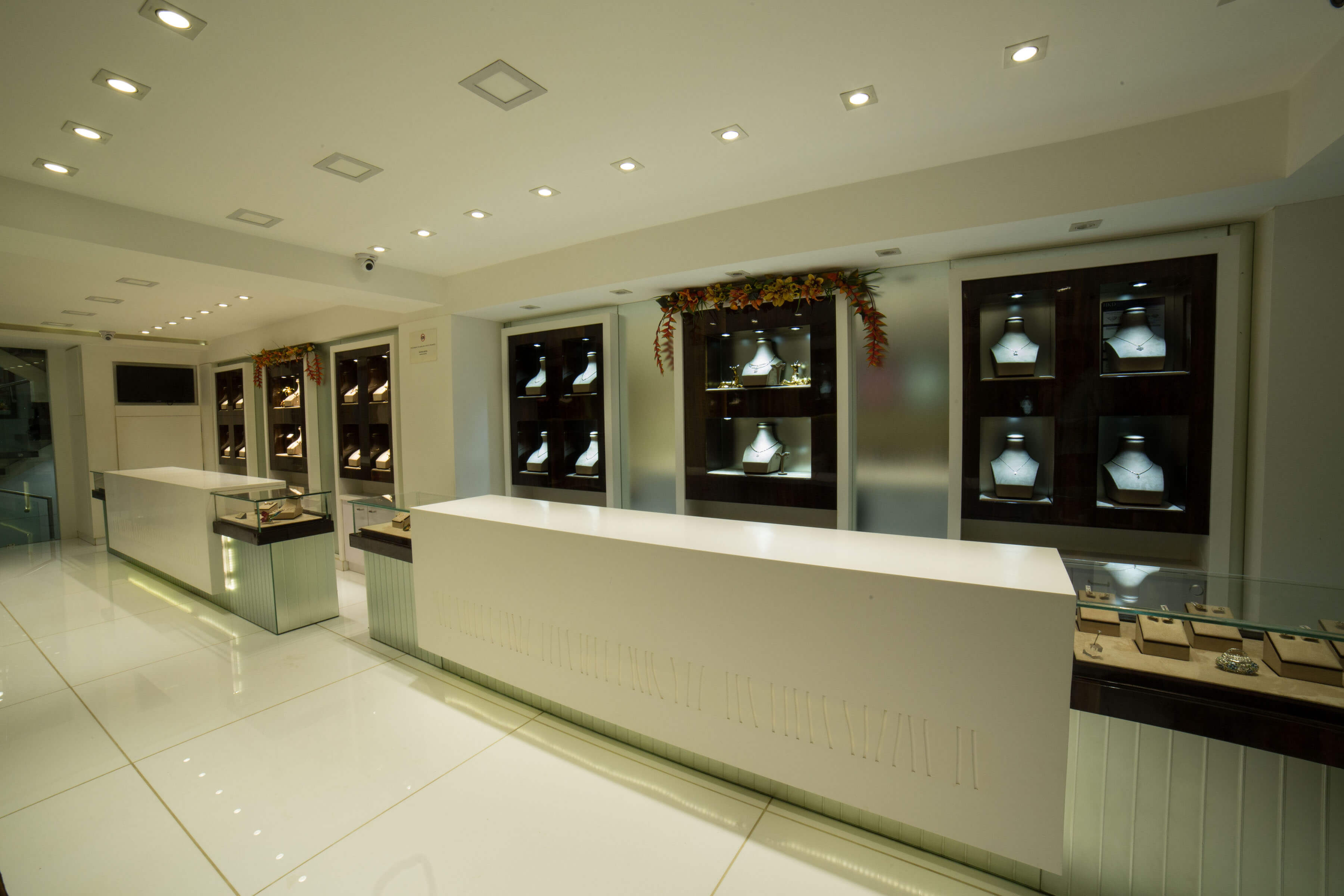 designer gold jewellery showroom